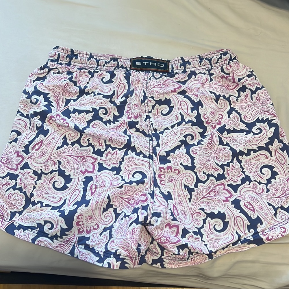 Etro Paisley Print Swim Shorts Trunks - size S